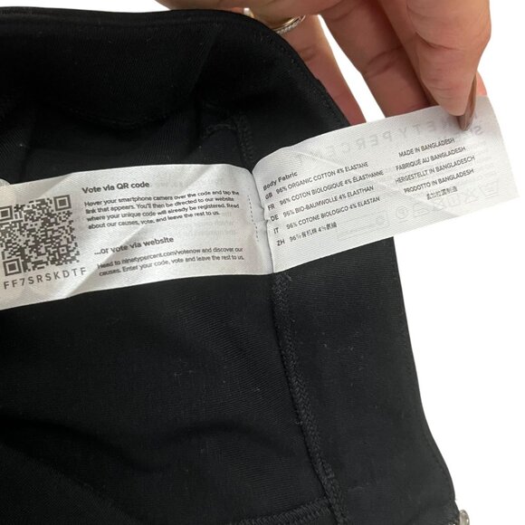 Ninety Percent Womens June Wilde Flare Pull On Pants Black Medium Organic Cotton - Picture 5 of 9